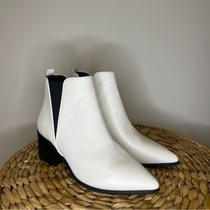 NWOT White Booties